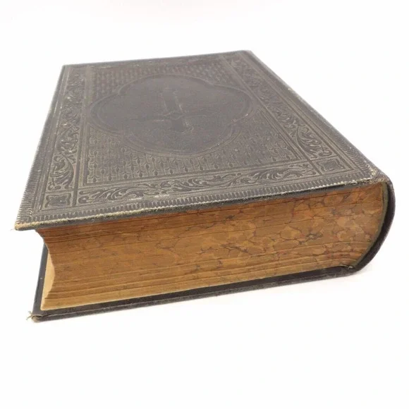 Antique German Bible Martin Luther Concordia Heilige Schrift Holy